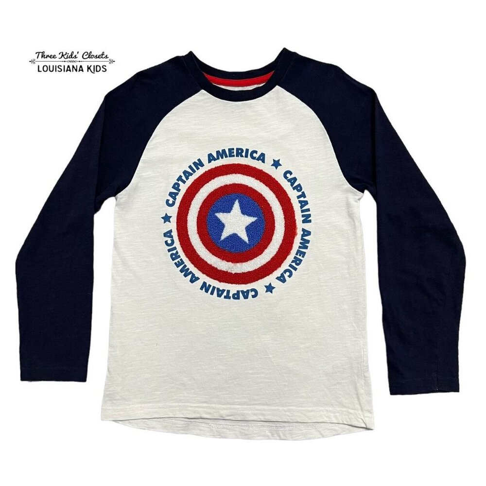 Next Marvel 6-7Y Captain America Raglan Shirt